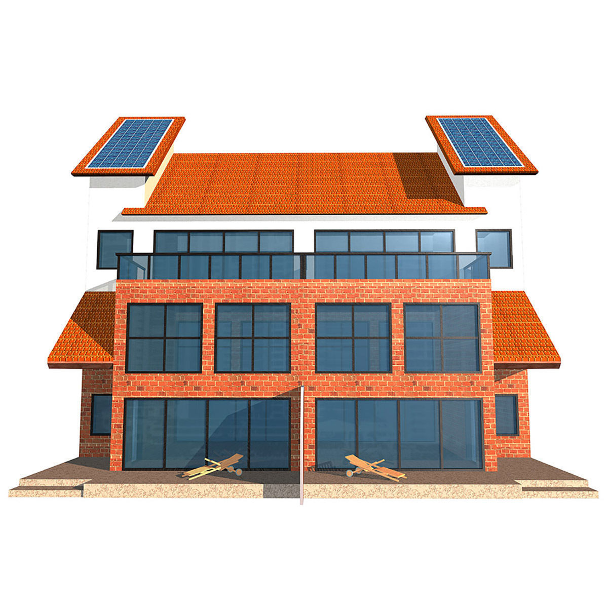 House solar 3D model_2