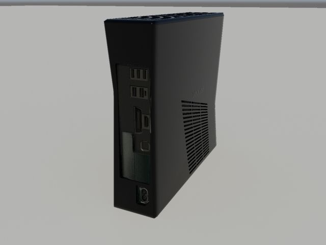 Xbox360 Slim 3D model_6