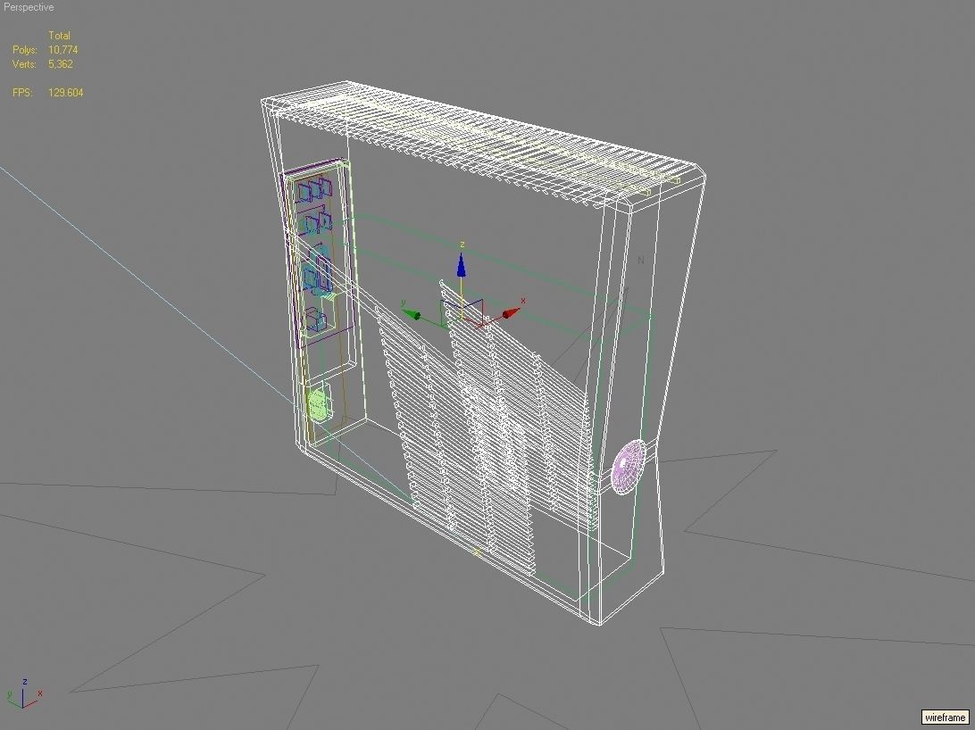 Xbox360 Slim 3D model_5