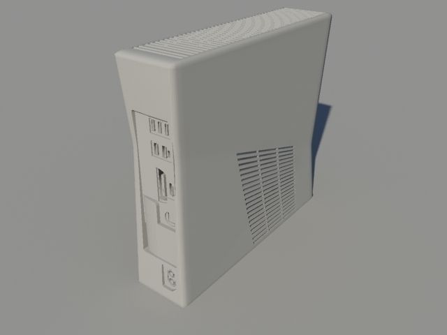 Xbox360 Slim 3D model_3