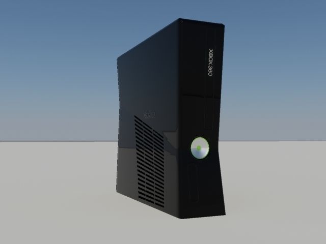 Xbox360 Slim 3D model_4