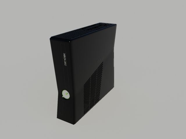 Xbox360 Slim 3D model_2