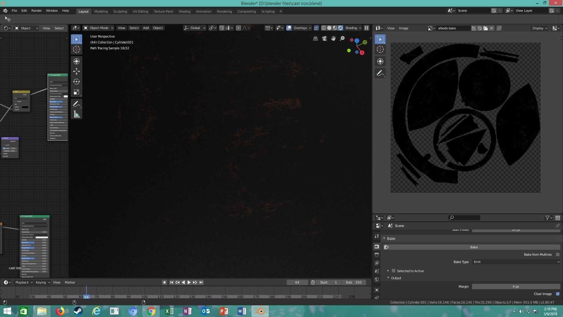 cast iron skillet 3D model_20