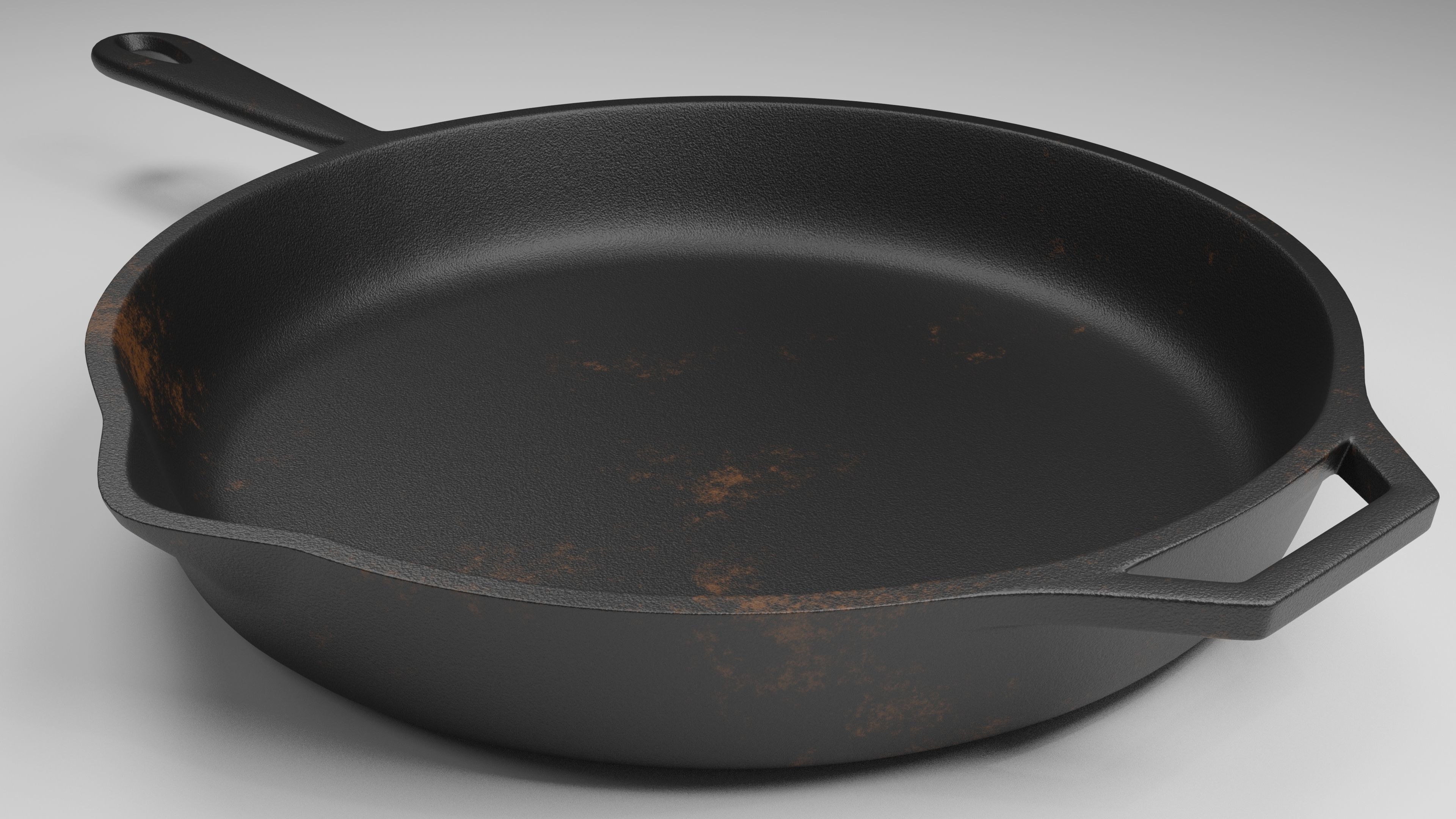 cast iron skillet 3D model_8