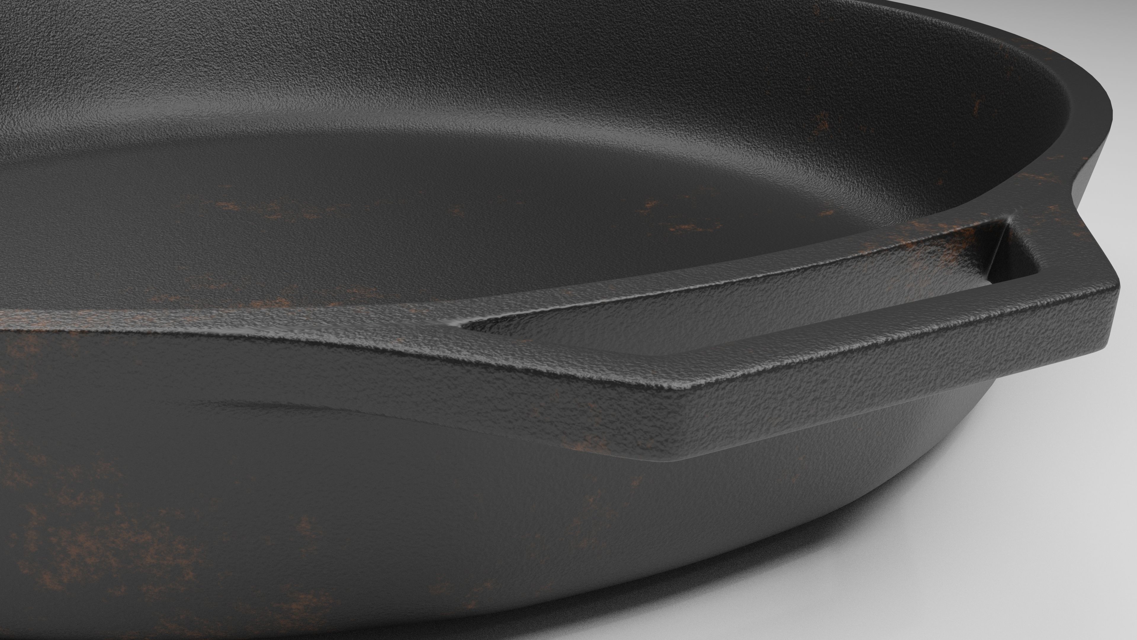 cast iron skillet 3D model_7
