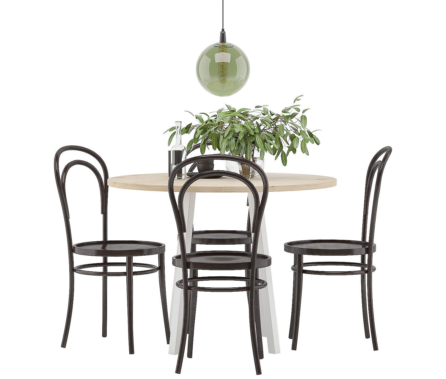 Dining Furnitures Set 21 3D model_2