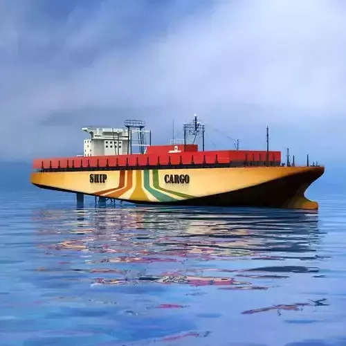 Cargo ship 3D model