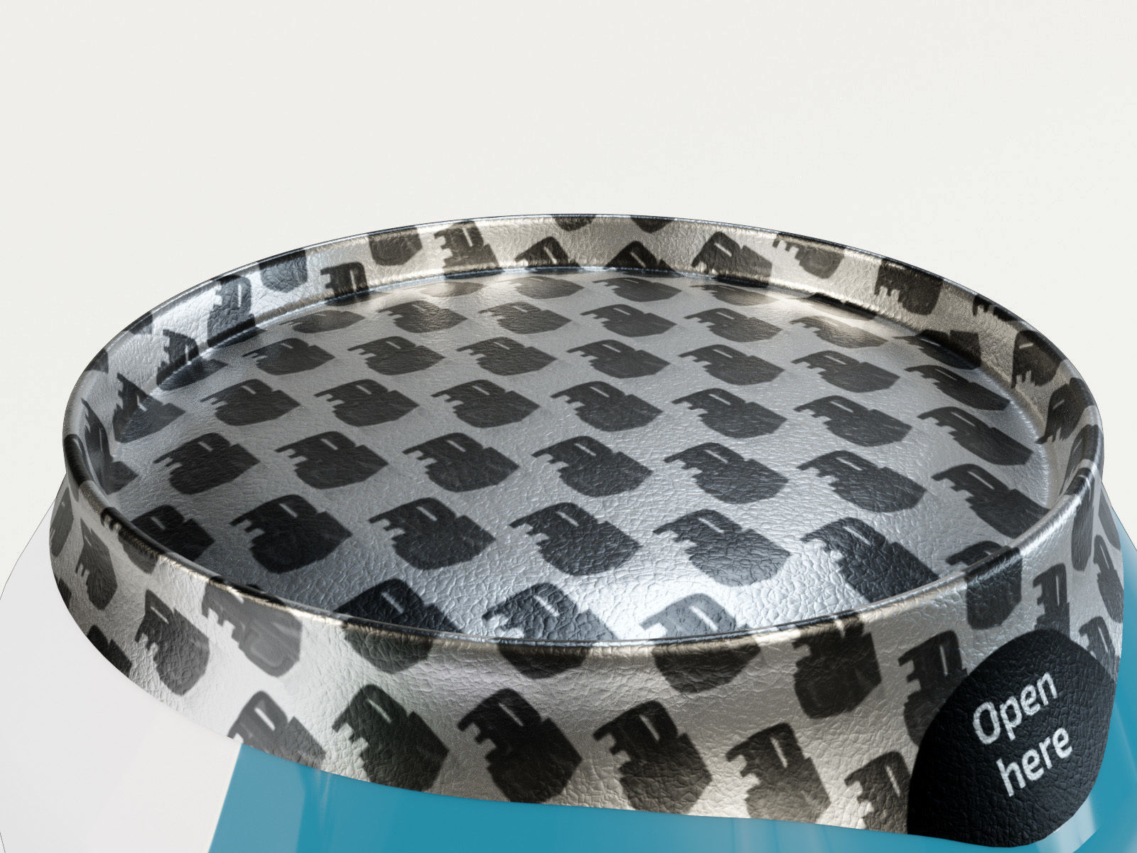 Beverage cans 250ml 330ml 440ml 500ml with hygiene foil cover 3D model_6