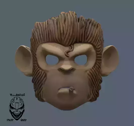 Space Monkey  Pogo Mask 3D print model