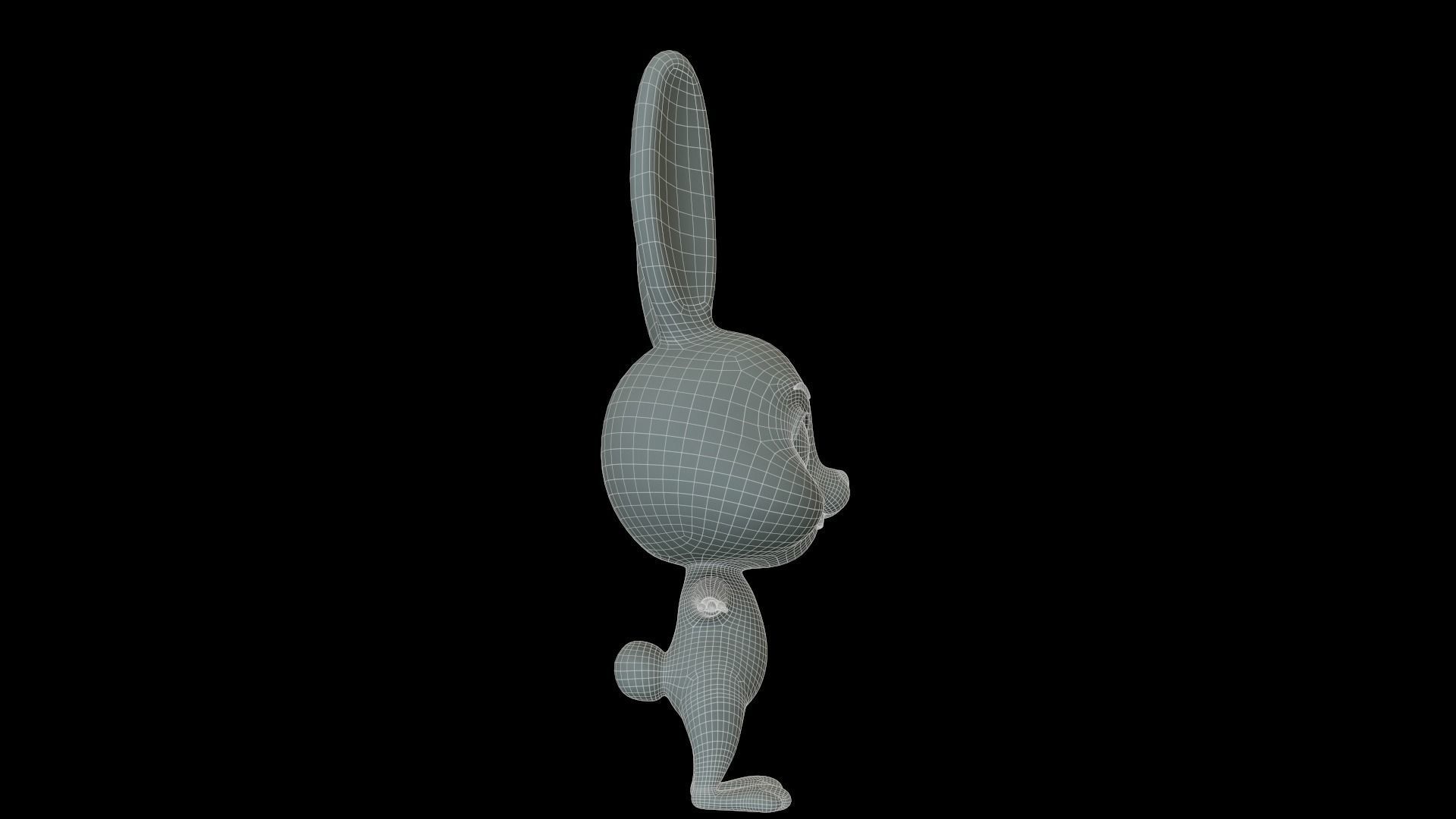 Asset - Cartoons - Animal - Rabbit - Rig 3D model_10