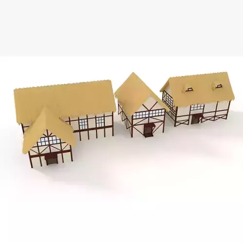 Thatched Roof House model