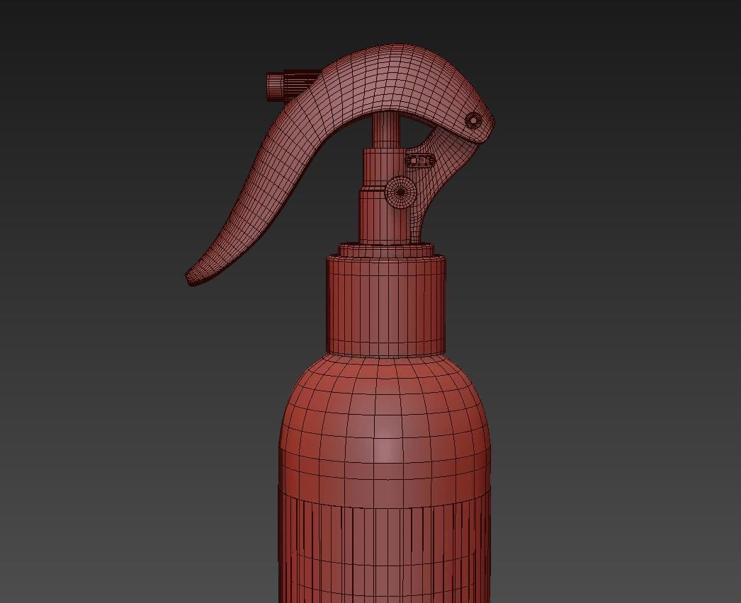 spray bottle Model and Mockup 3D model_2