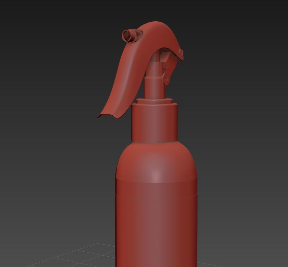 spray bottle Model and Mockup 3D model_1
