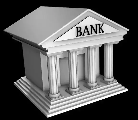 3D Bank Model 3D model