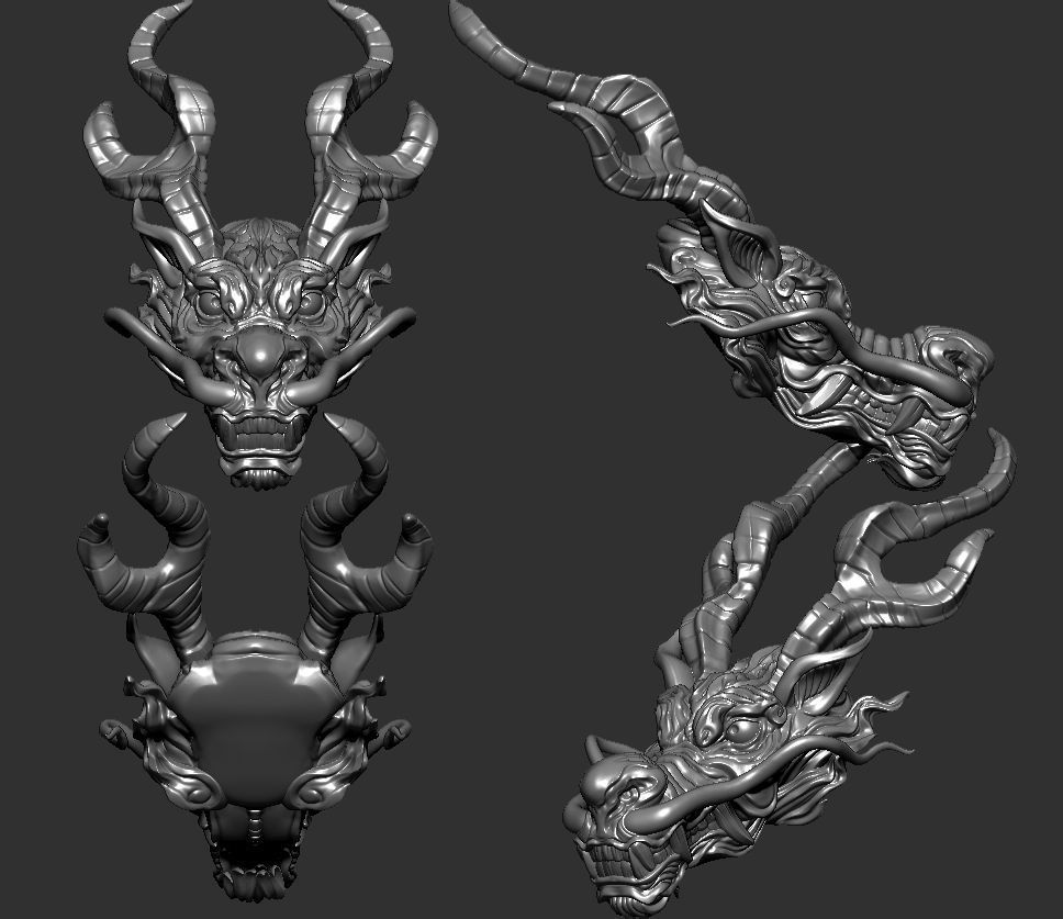 Dragon chinese 3D print model_5