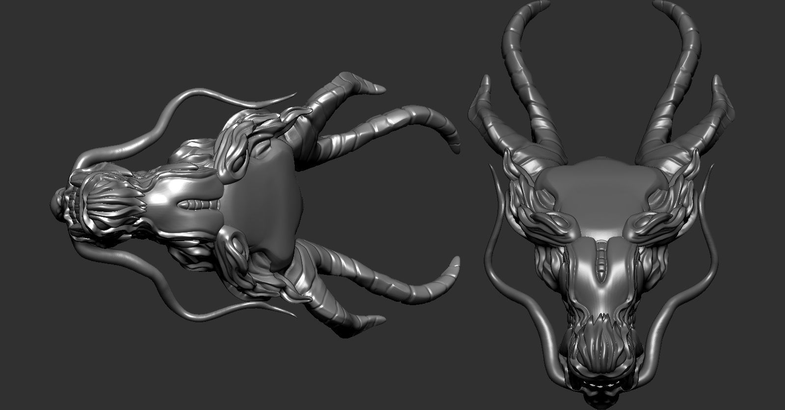 Dragon chinese 3D print model_4