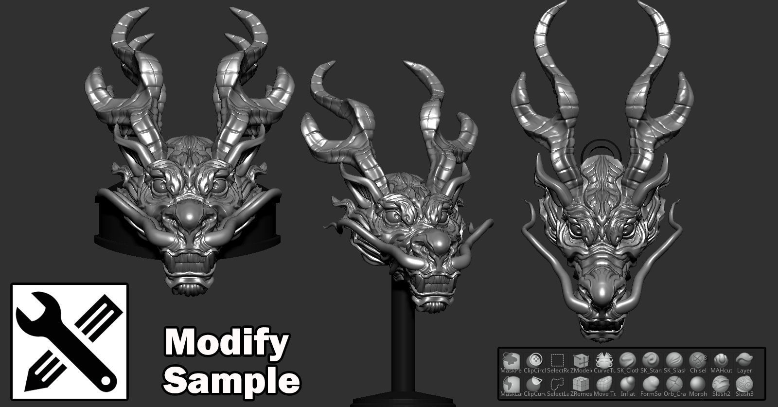 Dragon chinese 3D print model_6