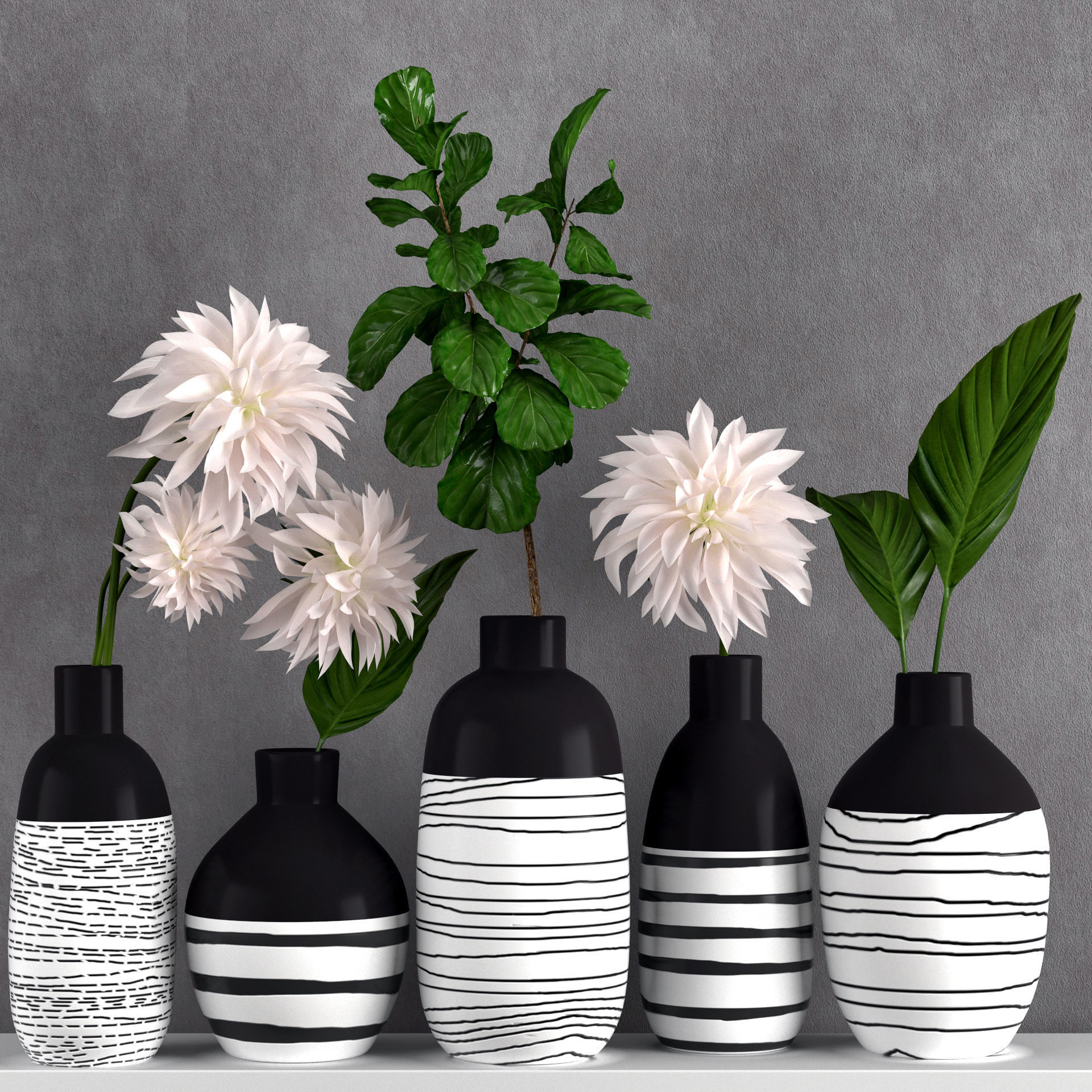 decoration set 18 3D model_2