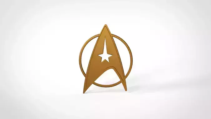 star trek logo Free 3D model