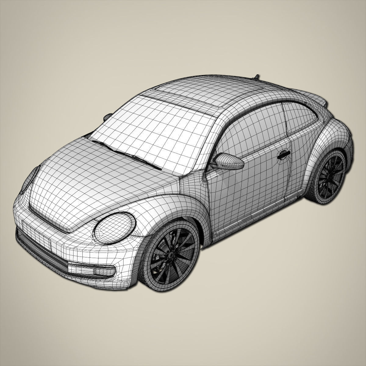 Sport car 3D model_8