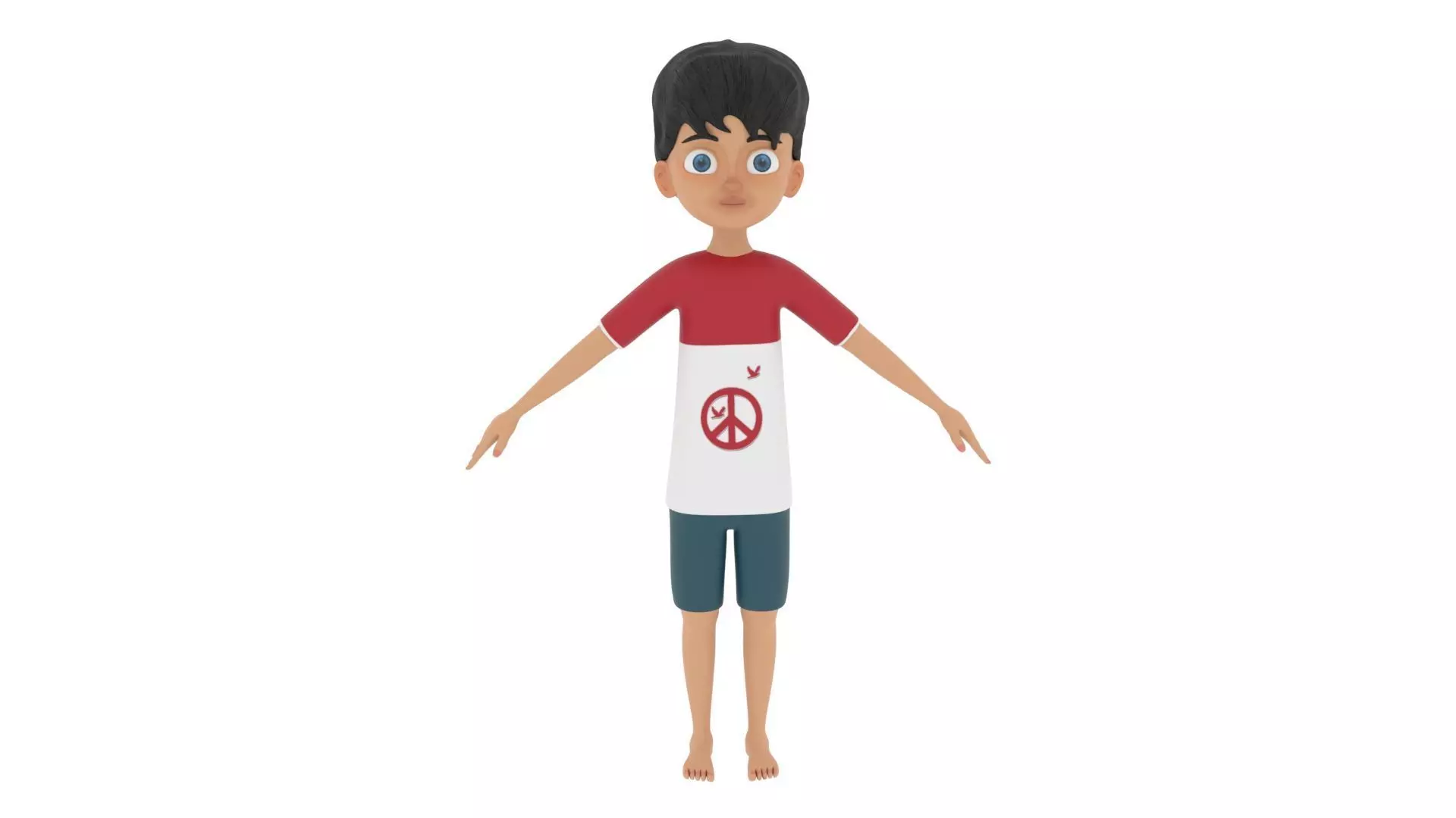 Boy Character 3D model_0