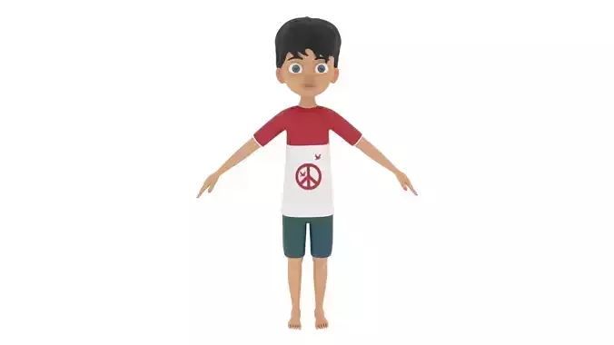 Boy Character 3D model