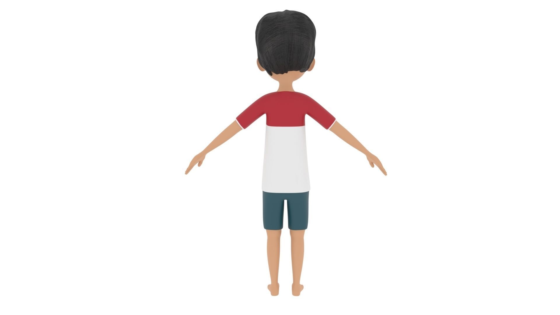 Boy Character 3D model_2