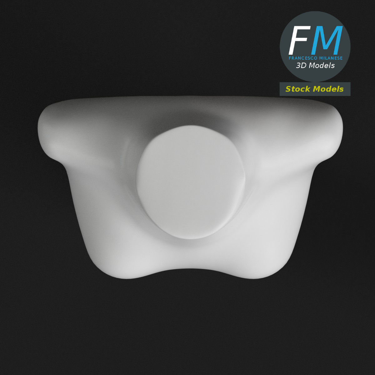 Female half body dummy mannequin 3D model_6