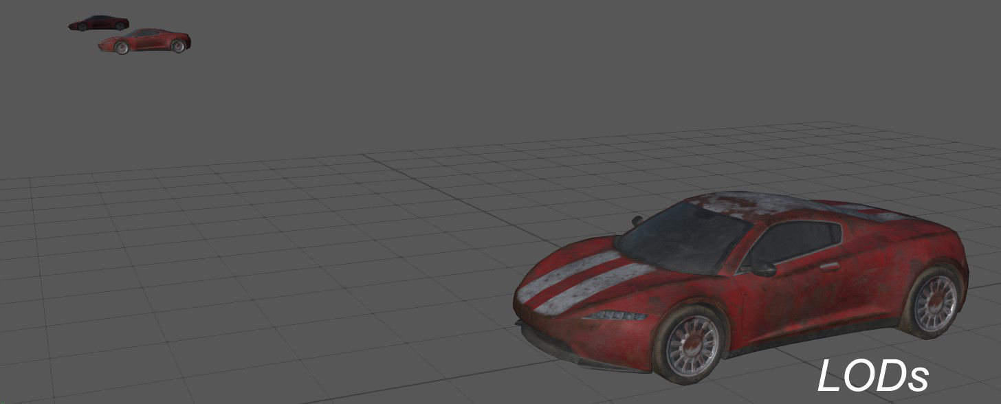 Generic Sport Car Rusty 3D Model Collection_24