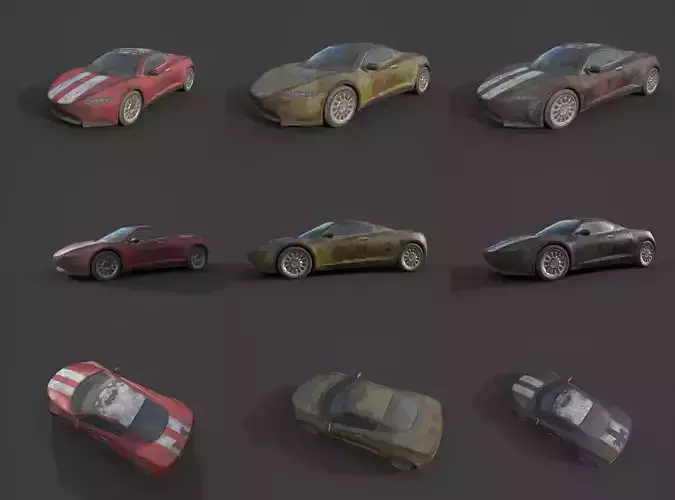 Generic Sport Car Rusty