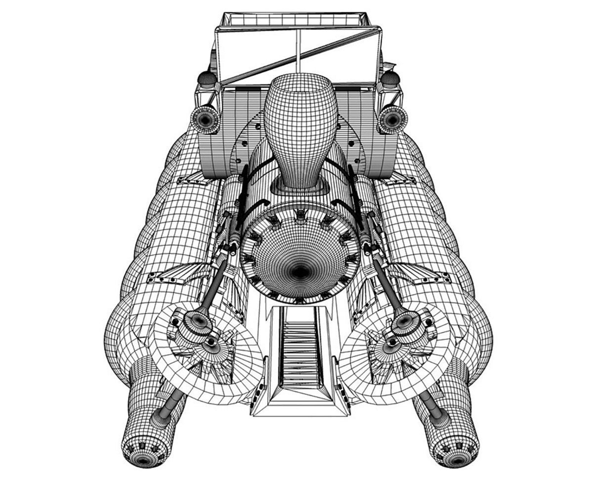 Screw propelled vehicle 3D model_8