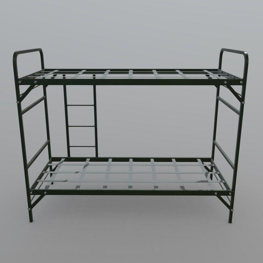 Bunker Bed Low-poly 3D model_4