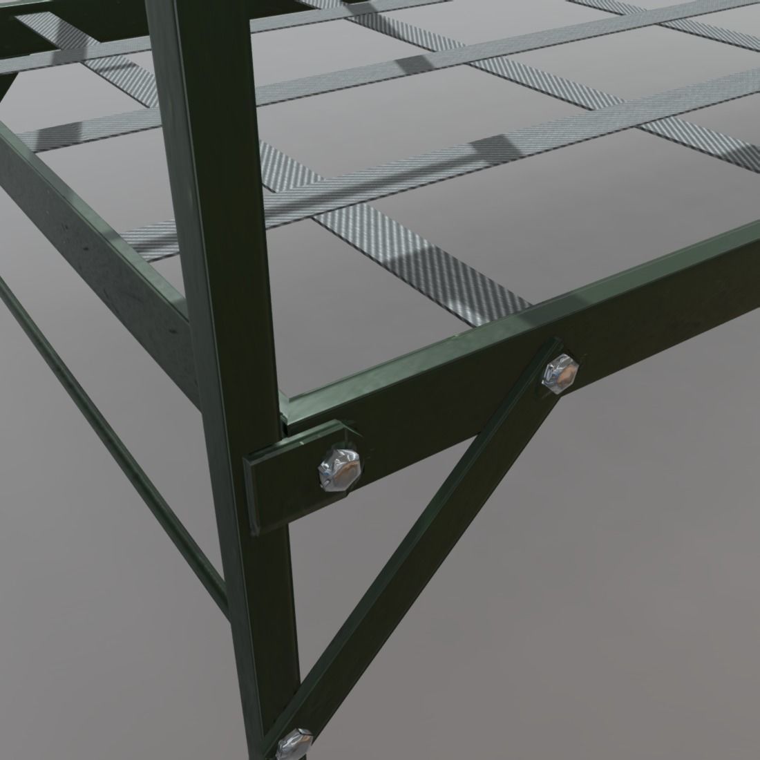 Bunker Bed Low-poly 3D model_8