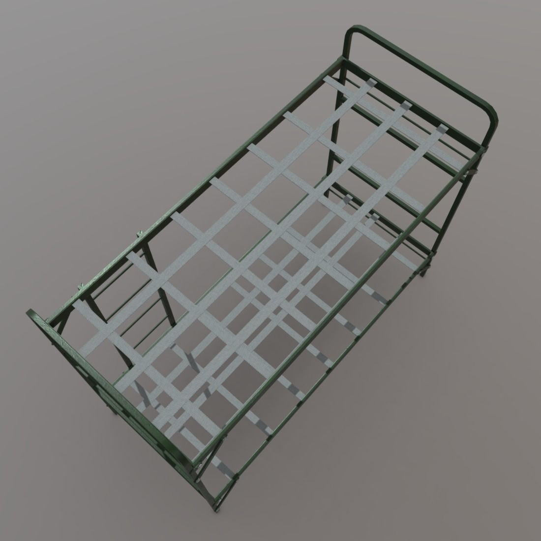 Bunker Bed Low-poly 3D model_6