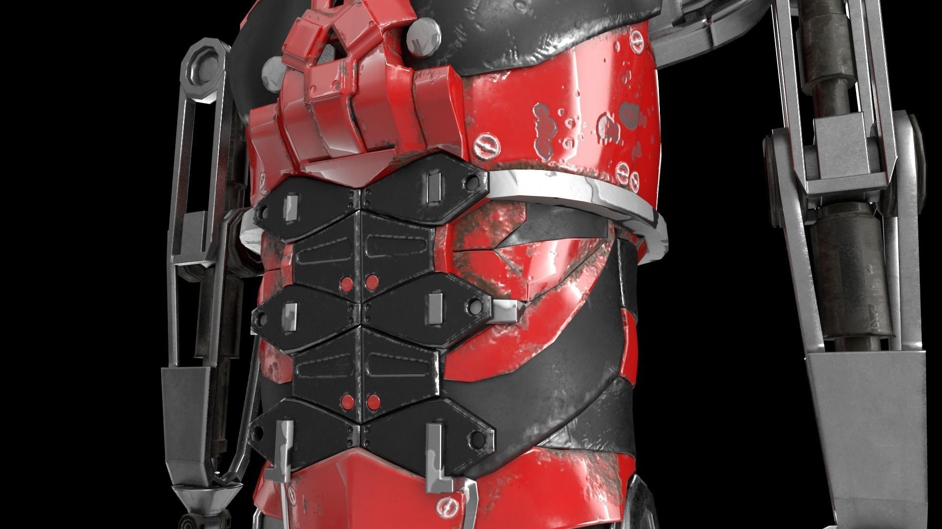 Asura robot 3D model_6