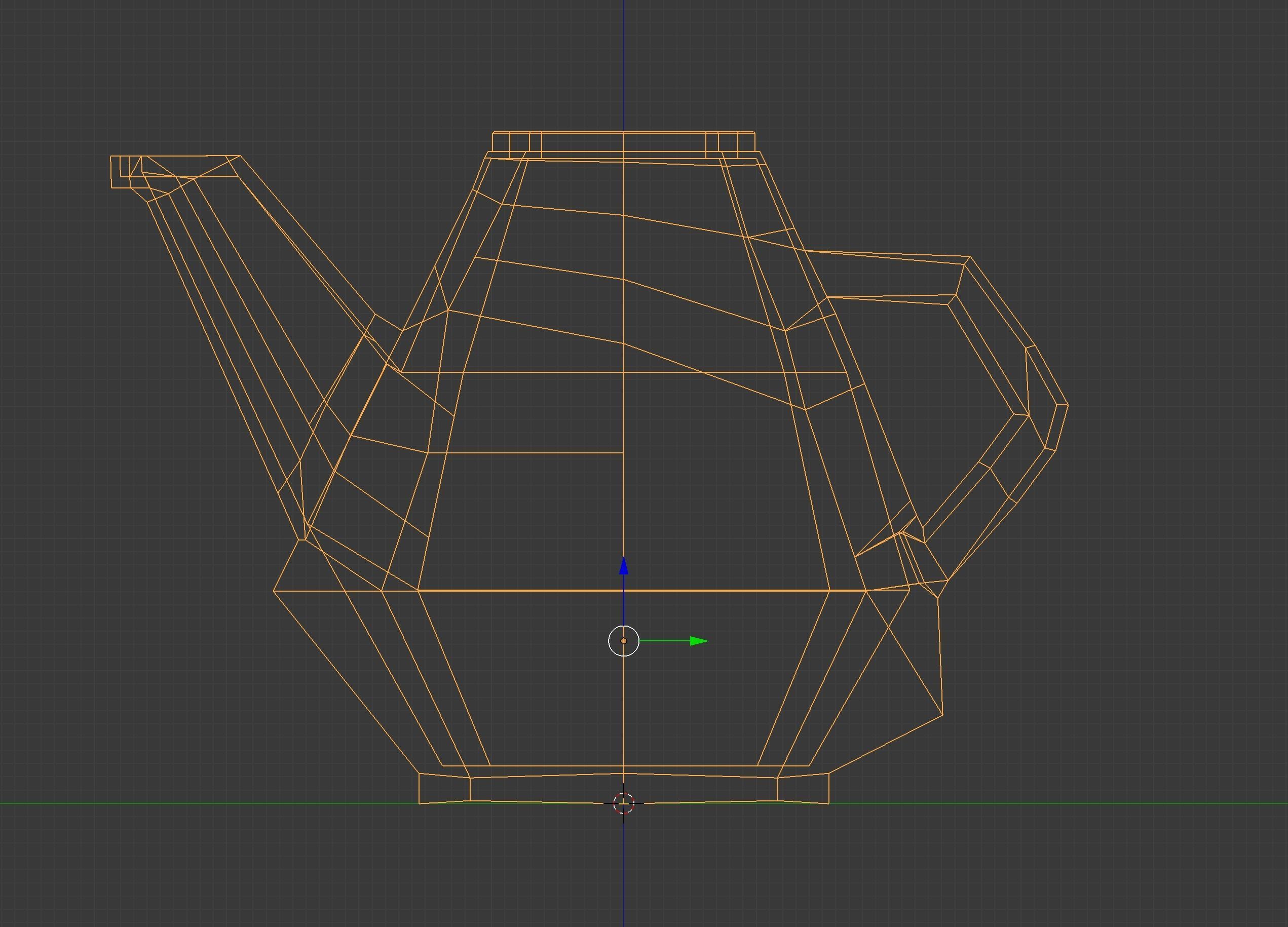Porcelain Teapot Free low-poly 3D model_6