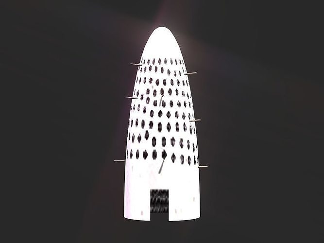 Pigeon tower Low-poly 3D model