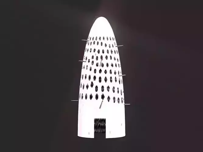 Pigeon tower Low-poly 3D model