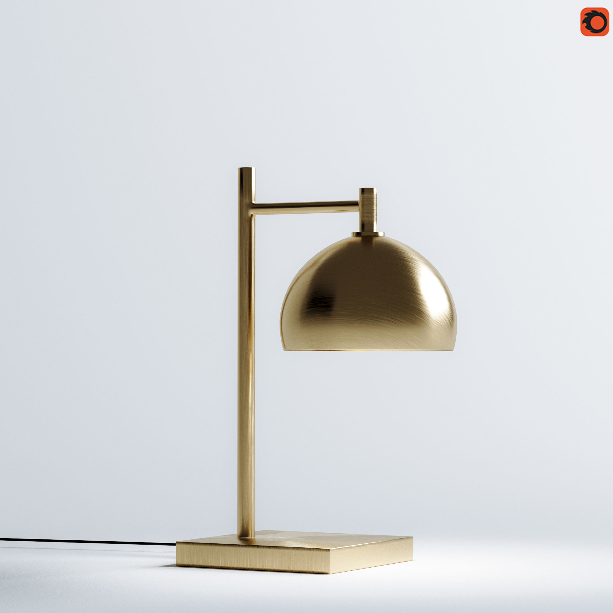 Myers Banker Touch Table Lamp 3D model_1