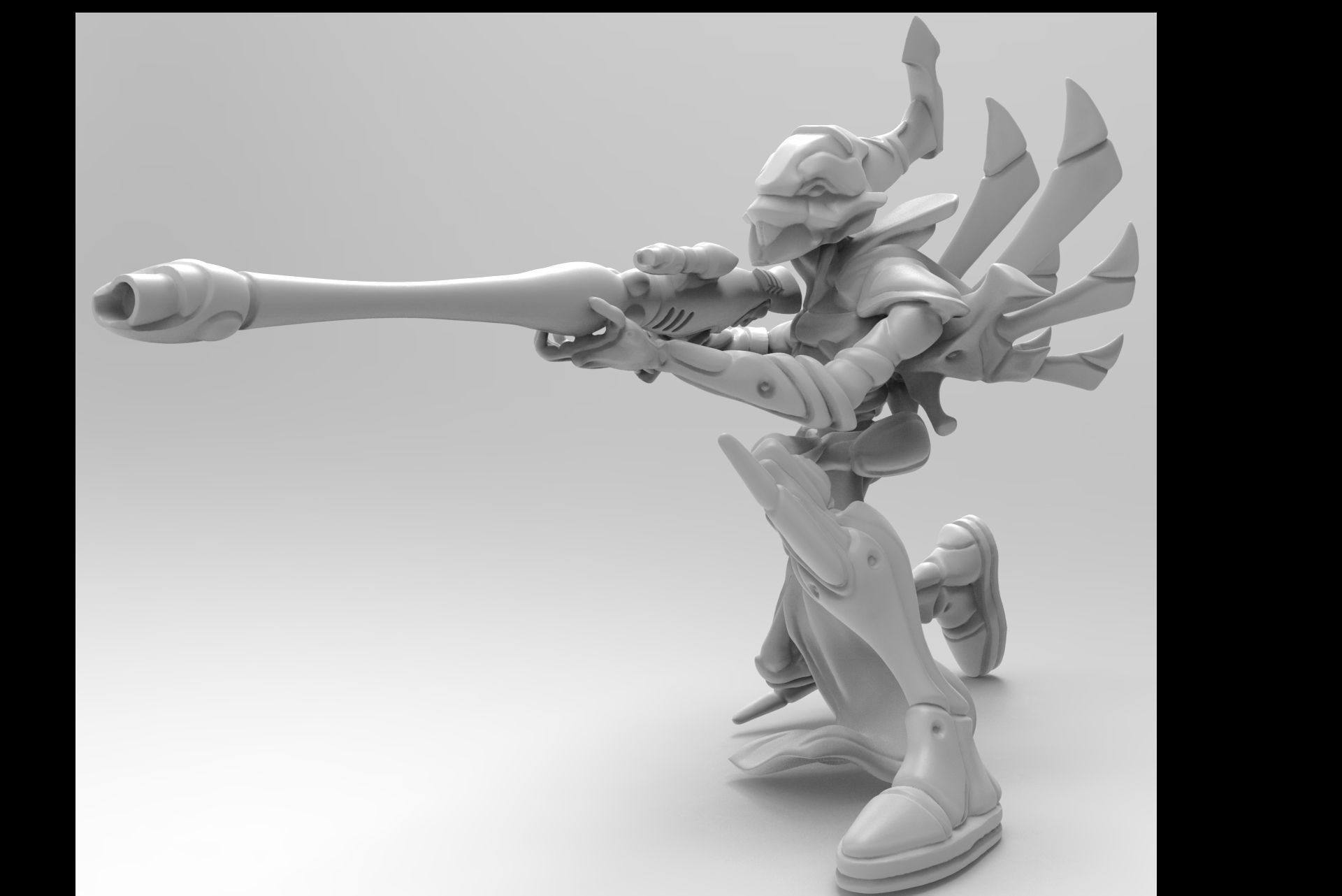 Ghost robot squad 3D print model_2