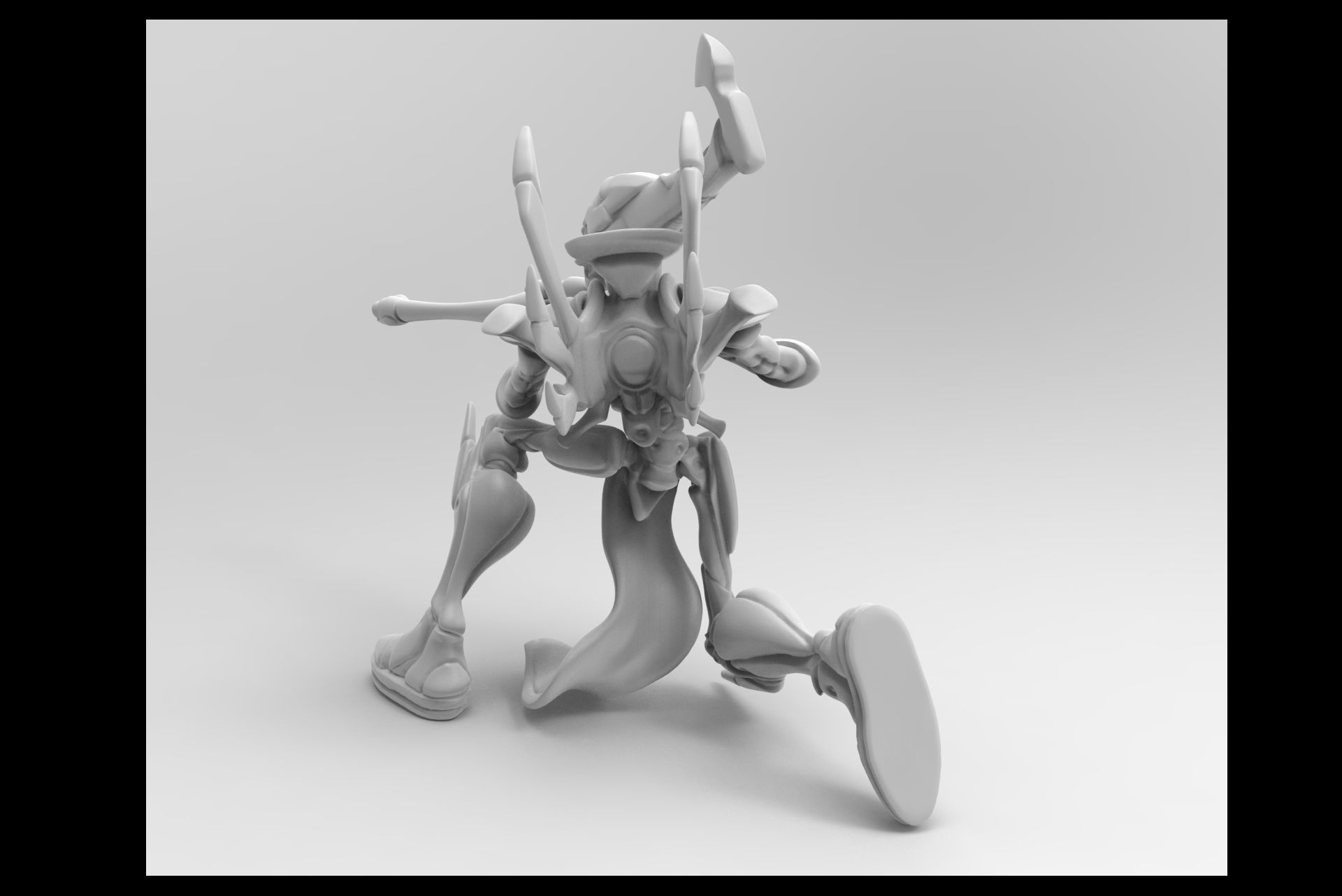 Ghost robot squad 3D print model_3