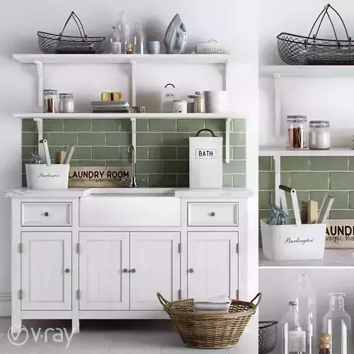 Green Utility Room - Dominic Blackmore