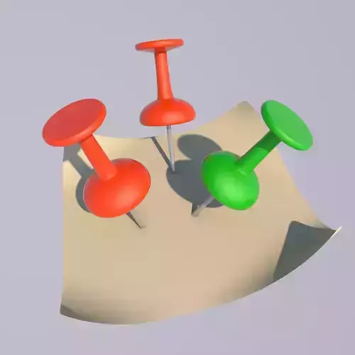 Push Pin 3D model