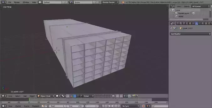 Rectangular Hollow Bars Free low-poly 3D model