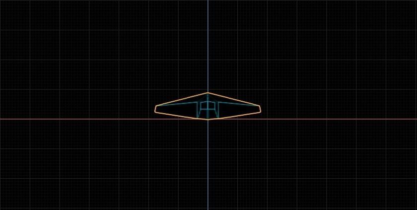 Tech vaporwave  for MEGA LOW poly airplane Free low-poly 3D model_1