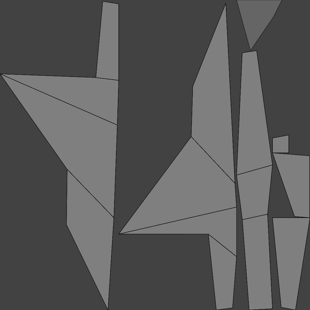 Tech vaporwave  for MEGA LOW poly airplane Free low-poly 3D model_9