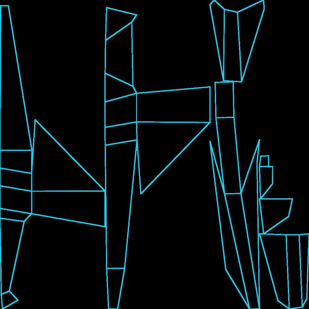 Tech vaporwave  for MEGA LOW poly airplane Free low-poly 3D model_12