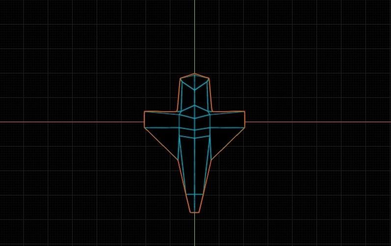 Tech vaporwave  for MEGA LOW poly airplane Free low-poly 3D model_6