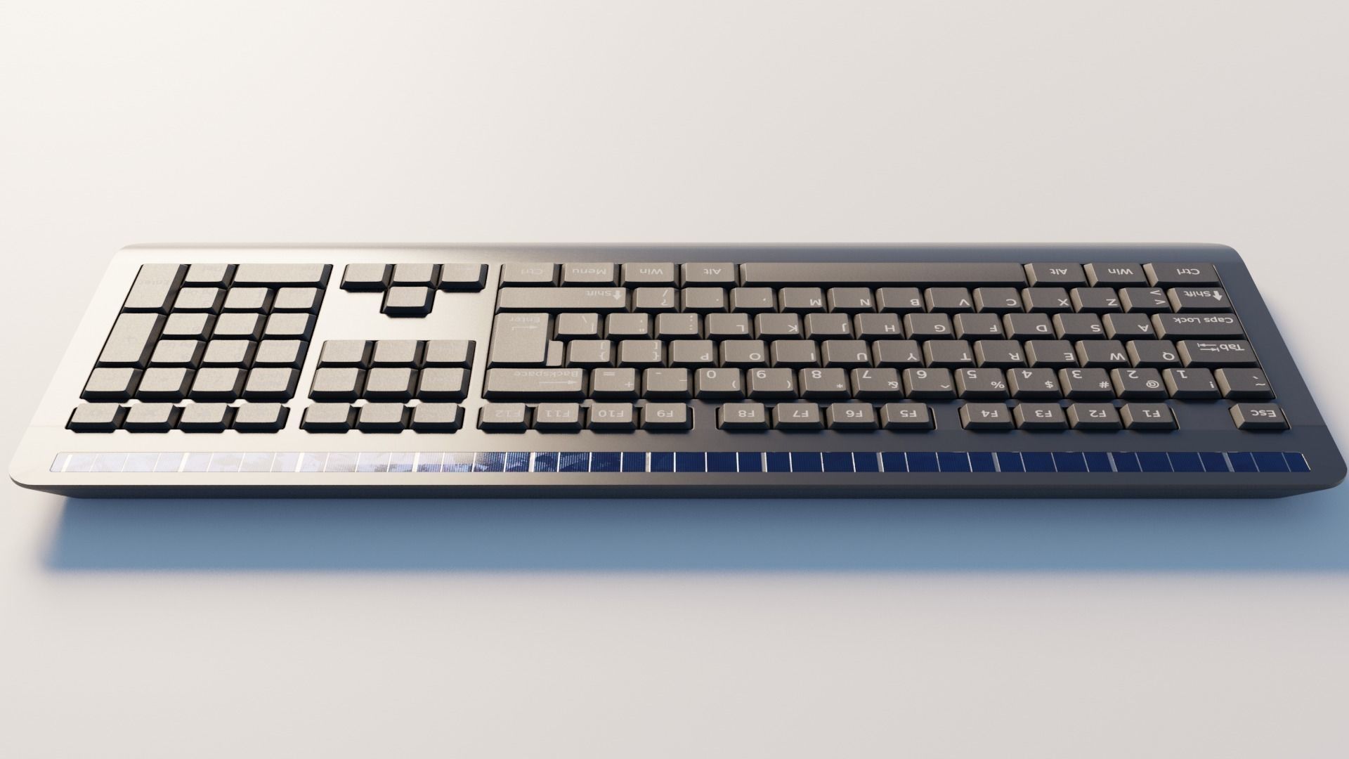 Generic wireless keyboard 3D model_8