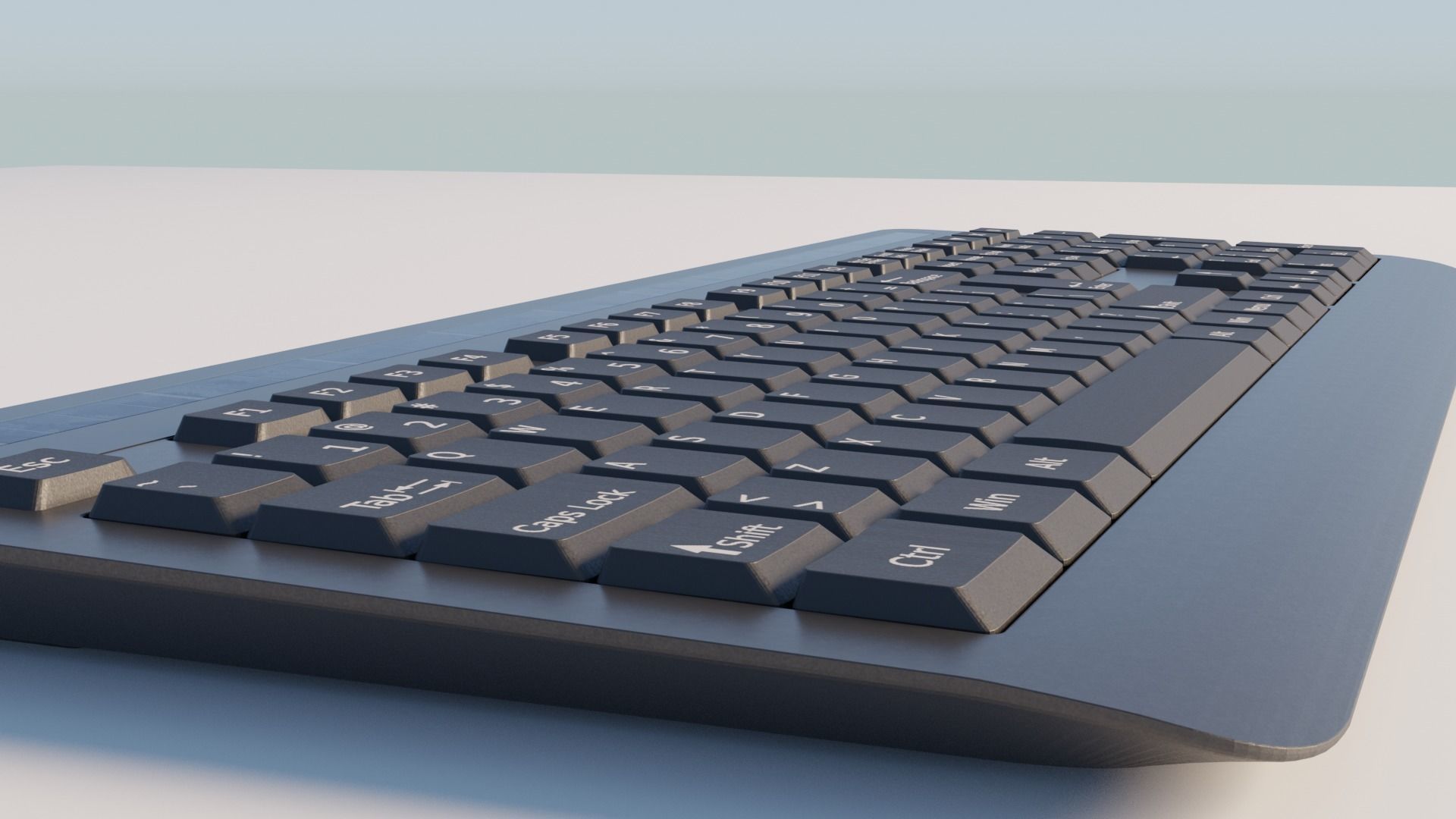 Generic wireless keyboard 3D model_11